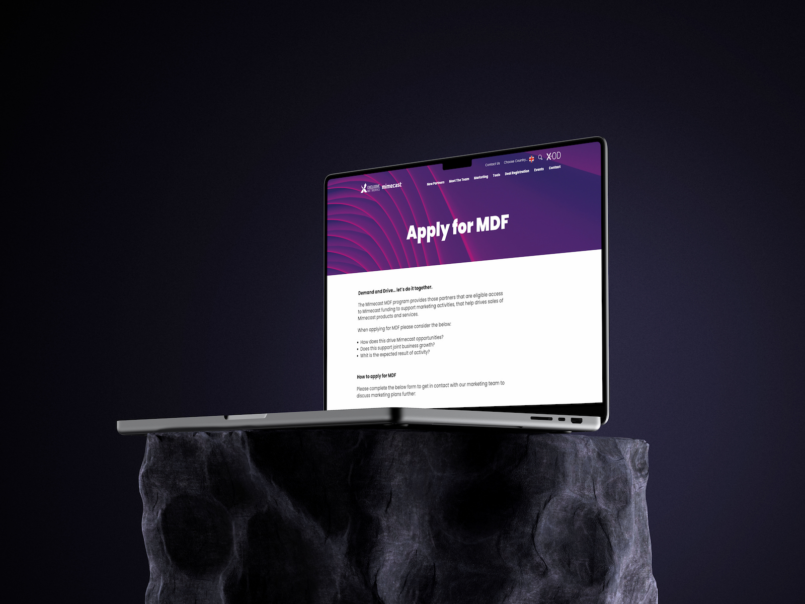 Mockuuups Free MacBook Pro mockup on stone pedestal.jpeg