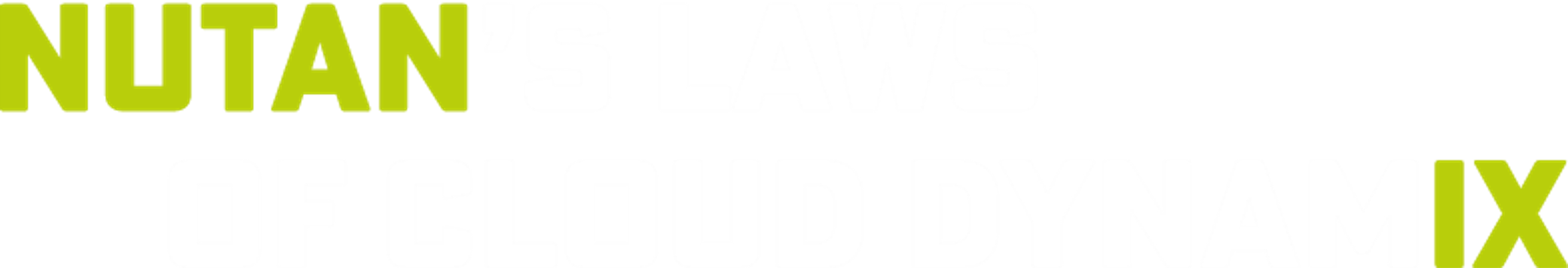 NUTAN's Laws of Cloud DynamIX