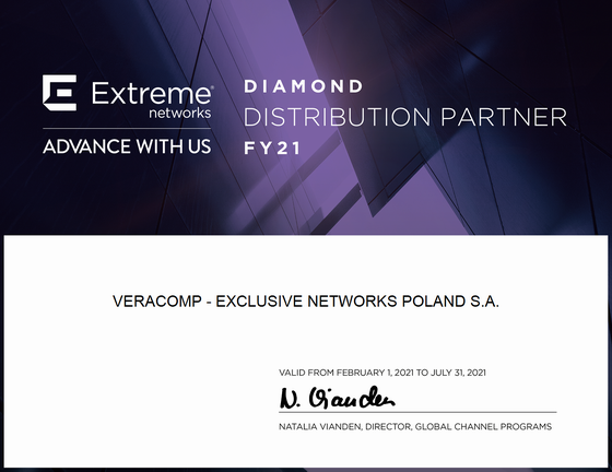 Veracomp Exclusive Networks Extreme Diamond