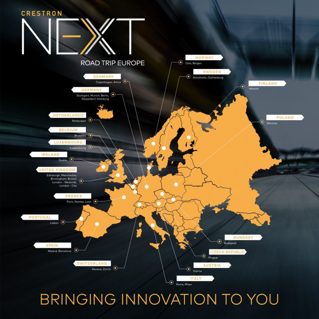 Crestron NEXT - road trip po Europie z udziałem NETGEAR