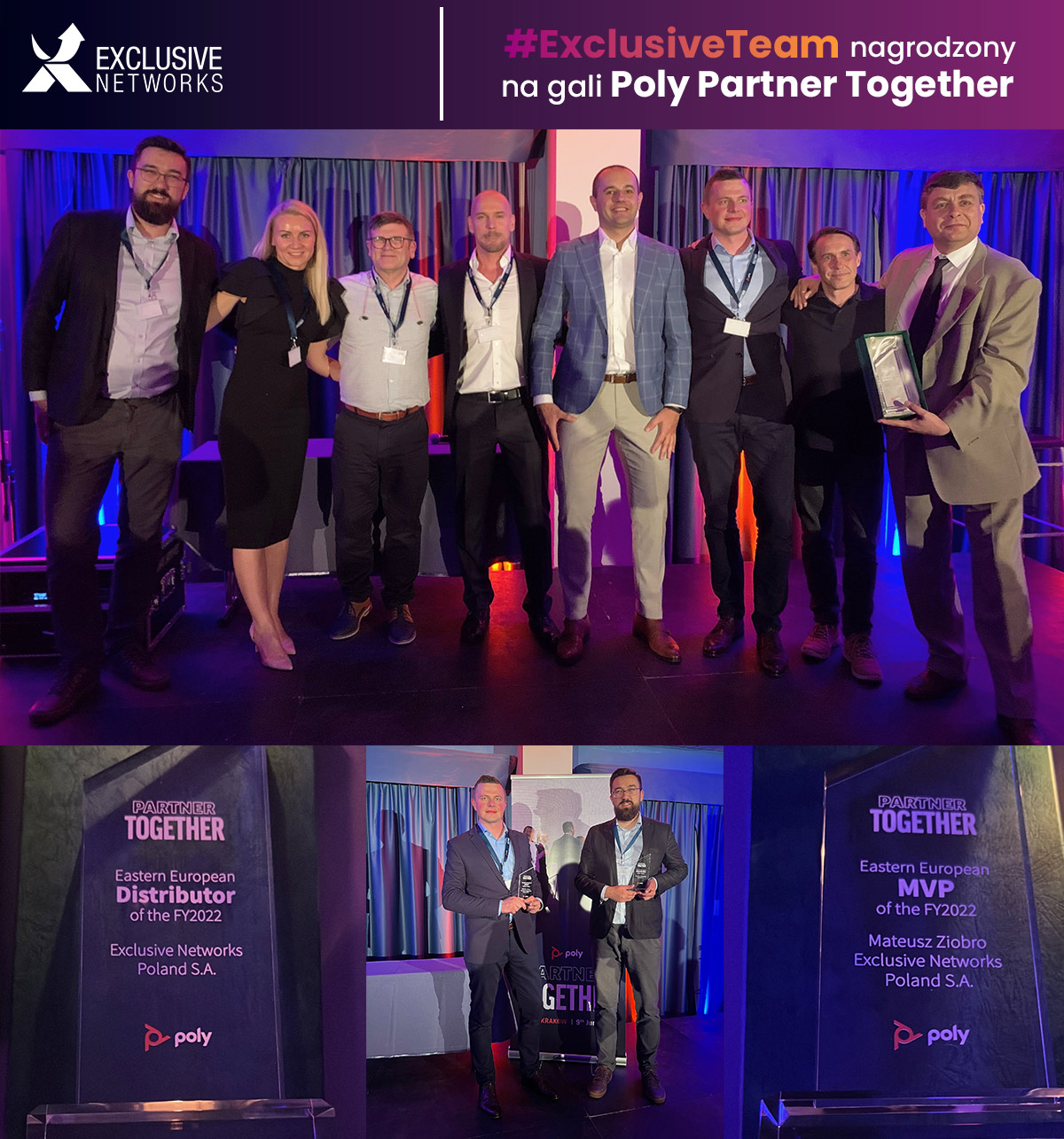 Nagrody Poly dla Exclusive Networks Poland