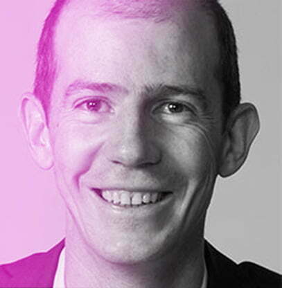 Nicolas Trombert with purple gradient